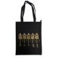 Borsa Nera in 100% cotone con cerniera e tasca interna - 04 - Chokhor