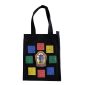 Borsa Nera in 100% cotone con cerniera e tasca interna - 13 - Bandierine Tibetane 2