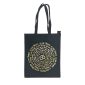 Borsa Nera in 100% cotone con cerniera e tasca interna - 16 - Ohm e Mantra