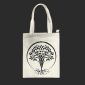 Borsa Bianca in 100% cotone con cerniera e tasca interna - 14 - Dea Madre e Albero della Vita