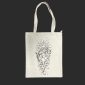 Borsa Bianca in 100% cotone con cerniera e tasca interna - 15 - Abbraccio cosmico