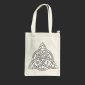 Borsa Bianca in 100% cotone con cerniera e tasca interna - 17 - Triade celtica