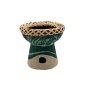 Bruciatore con sabbia colorata in terracotta per resine in grani - Verde