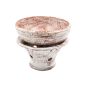 Bruciatore White Wash grande con ciotola in terracotta per resine in grani