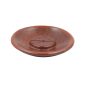 Bruciatore tondo in terracotta per incenso a bastoncino e carta aromatica - Marrone
