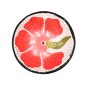 Bruciatore tondo decorato con Fiore in terracotta per incensi a bastoncino - Fiore Rosso