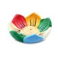 Bruciatore fiore multicolore in terracotta per incenso a bastoncino