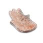 Bruciatore mano White Wash in terracotta per incenso a bastoncino