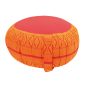 Cuscino Zafu Thai con maniglia - Rosso-Arancione