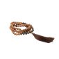 Mala "MANTRAbeads" in Rudra e Occhio di tigre