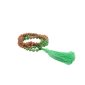 Mala "MANTRAbeads" in Rudra e Giada verde