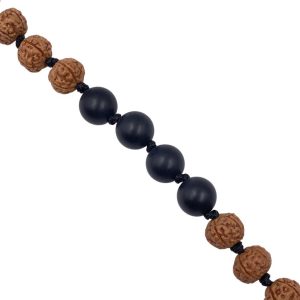 Mala "MANTRAbeads" in Rudra e Onice opaca - immagine 3