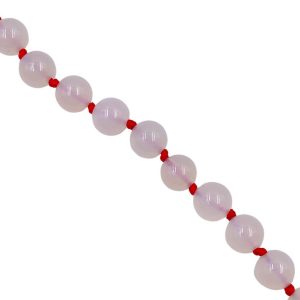 Mala "MANTRAbeads" in Onice bianca + 7 Chakra - immagine 3