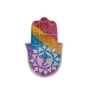 Set di 4 portaincensi quadrati in pietra saponaria (4 Soggetti diversi) - immagine 6