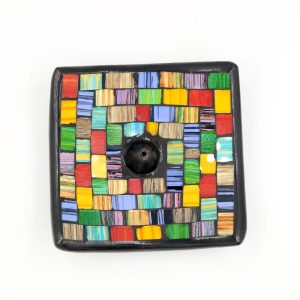 Bruciatore quadrato mosaico in terracotta - immagine 11
