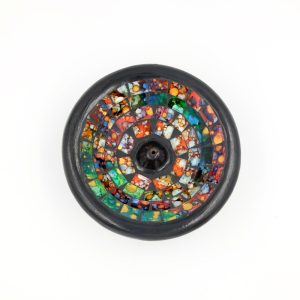 Bruciatore tondo mosaico in terracotta - immagine 6