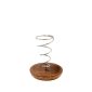 Bruciatore a spirale con base in legno Marrone
