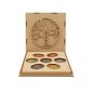 Set pietre 7 Chakra in scatola di legno con intarsio "Albero Della Vita"