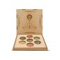 Set pietre 7 Chakra in scatola di legno con intarsio "Yoga"