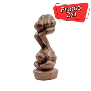 [Promo 2X1] 2 Yogi in legno h cm 20 - immagine 1