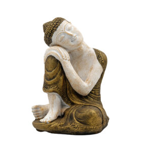 Statua Buddha relax in BaliStones* h.cm. 23x14x13 - immagine 5