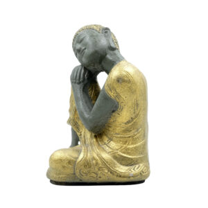 Statua Buddha relax in BaliStones* h.cm. 23x14x13 - immagine 7
