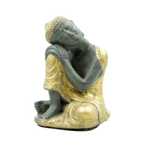 Statua Buddha relax in BaliStones* h.cm. 23x14x13 - immagine 9