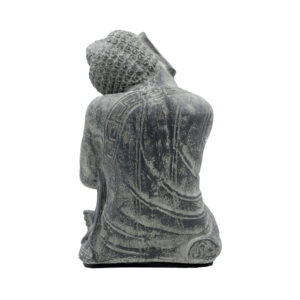 Statua Buddha relax in BaliStones* h.cm. 23x14x13 - immagine 12