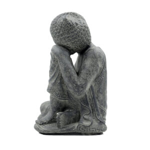 Statua Buddha relax in BaliStones* h.cm. 23x14x13 - immagine 14