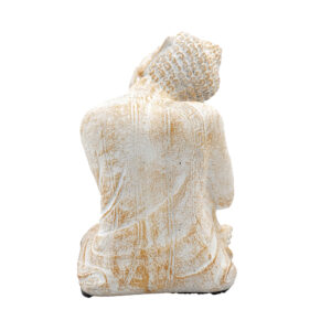 Statua Buddha relax in BaliStones* h.cm. 23x14x13 - immagine 17