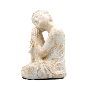 Statua Buddha relax in BaliStones* h.cm. 23x14x13 - immagine 18