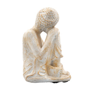 Statua Buddha relax in BaliStones* h.cm. 23x14x13 - immagine 19