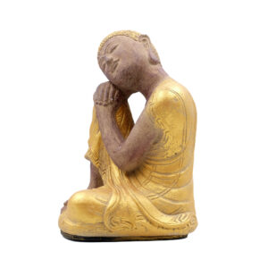 Statua Buddha relax in BaliStones* h.cm. 23x14x13 - immagine 21