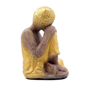 Statua Buddha relax in BaliStones* h.cm. 23x14x13 - immagine 22