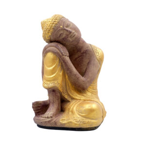 Statua Buddha relax in BaliStones* h.cm. 23x14x13 - immagine 23