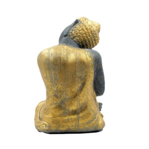 Statua Buddha relax in BaliStones* h.cm. 23x14x13 - immagine 25
