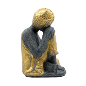 Statua Buddha relax in BaliStones* h.cm. 23x14x13 - immagine 27