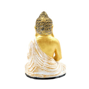 Statua Buddha seduto in BaliStones* h.cm.15 - immagine 4