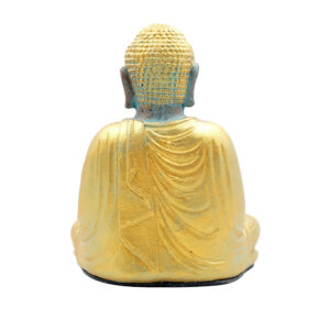 Statua Buddha seduto in BaliStones h.cm.20 - immagine 3