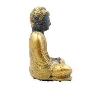 Statua Buddha seduto in BaliStones h.cm.20 - immagine 6