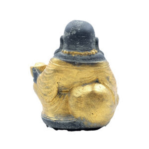 Statua Buddha abbondanza in BaliStones* h.cm.15 - immagine 8